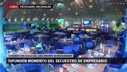 Captan momento en que secuestran a un empresario en Michoacán. Selene Flores, 20 de noviembre 2024