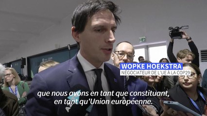 COP29: le dernier projet d'accord est "inacceptable", selon le commissaire européen