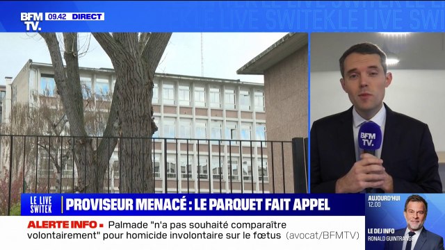 J'ai du mal à comprendre cette décision : le ministre Alexandre Portier évoque la condamnation de l'élève qui a menacé le proviseur du lycée Ravel