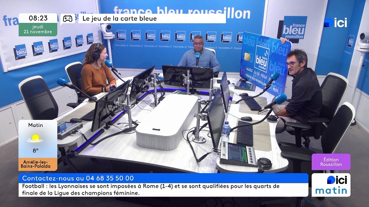 Cécile de Brouilla gagne au jeu de la Carte Bleu France Bleu Roussillon