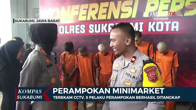 Perampokan Minimarket Terekam CCTV 5 Pelaku Berhasil Ditangkap