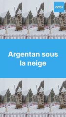Argentan sous la neige ce jeudi 21 novembre