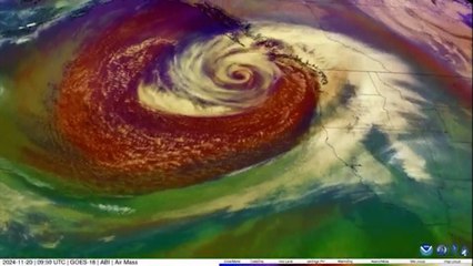 Así se ha formado el ciclón bomba en la costa oeste de EEUU