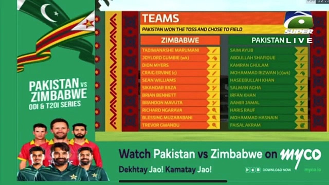 Pakistan Vs Zimbabwe 1st ODI Match Highlights 2024 | PAK VS ZIM Highlights Match