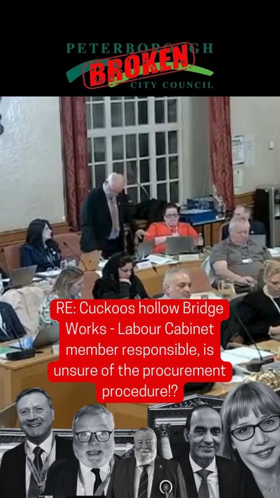 It's a tad worrying, when the Councillor responsible for the procurement procedure, isn't sure how it works⁉️😂