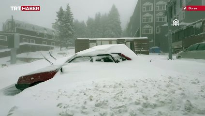 Uludağ'da kar kalınlığı 53 santimetreye ulaştı