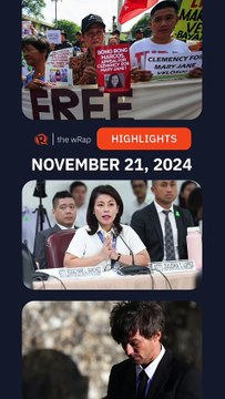 Today's headlines: Mary Jane Veloso, Sara Duterte, One Direction & Liam Payne | The wRap | November 21, 2024
