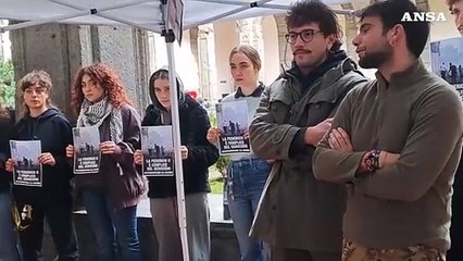 Napoli, protesta contro l'Universita' "complice di genocidio"