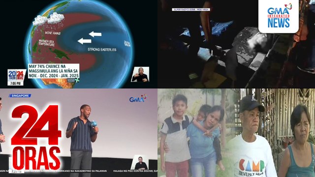 24 Oras: (Part 2) 13-anyos na binatilyo, patay matapos ma-hit and run ng bus sa EDSA; Halaga ng piso kontra dolyar ngayong araw, pinakamababa sa loob ng mahigit 2 taon; Ilang K-oppa superstars, present sa Disney content showcase APAC 2024, atbp.