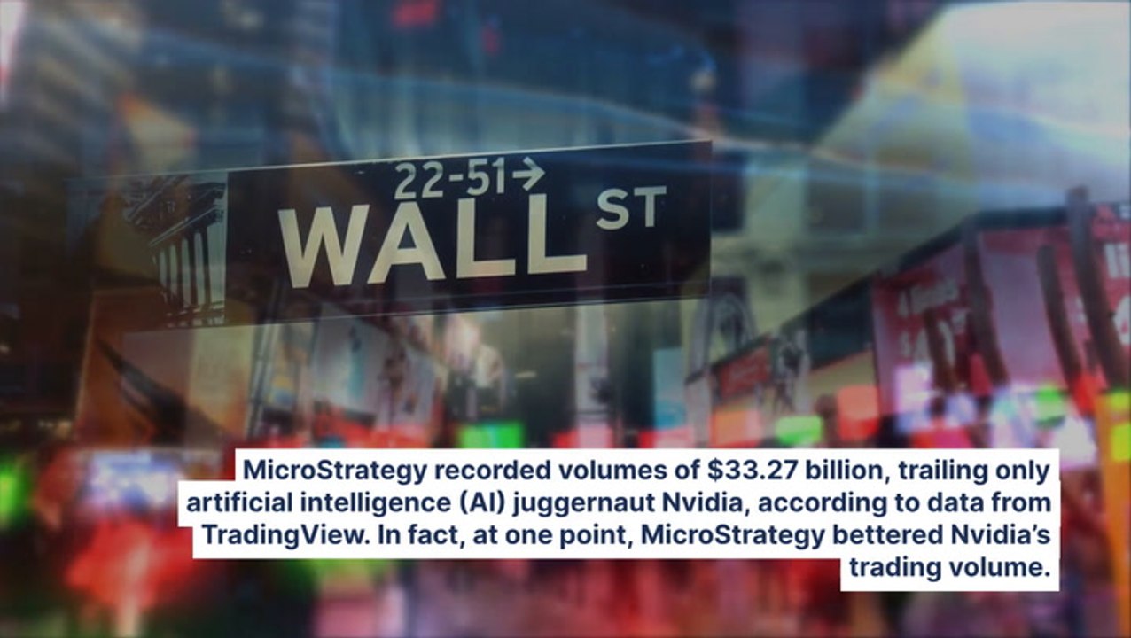 Michael Saylor's MicroStrategy Takes Wall Street By Storm, Becomes Second-Most Traded Stock After Nvidia