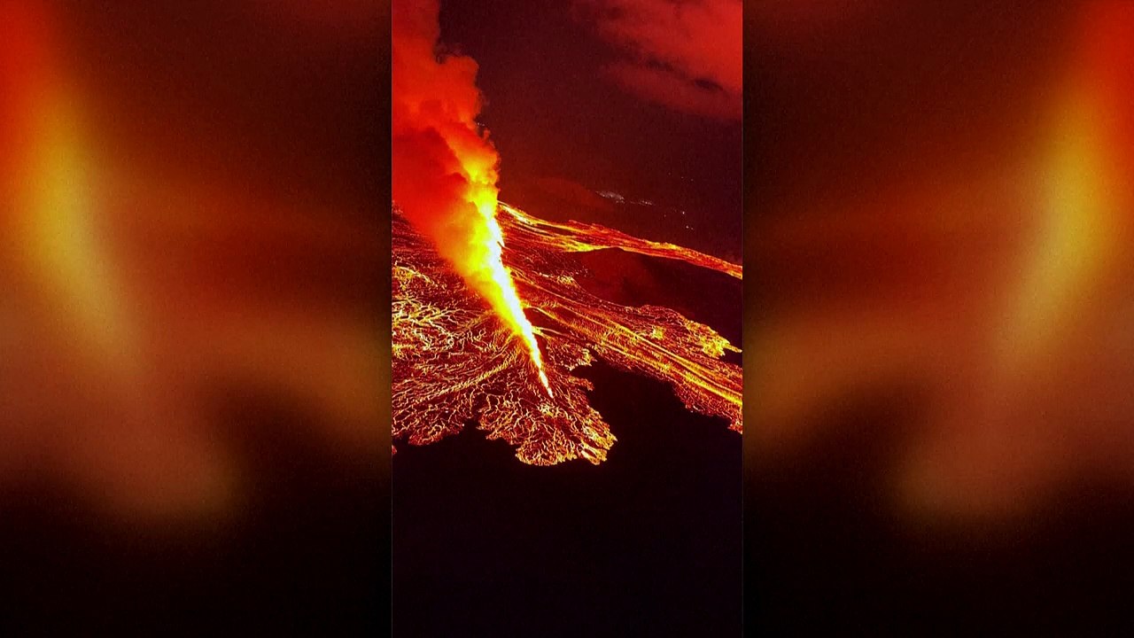آيسلندا تشهد سابع ثوران بركاني في عام