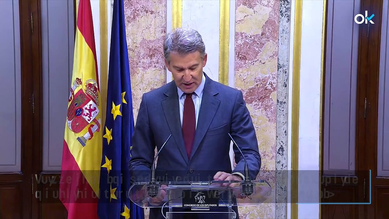 Feijóo tras las confesiones de Aldama: "Sánchez vino a servirse, debe dimitir y su Gobierno irse con él"