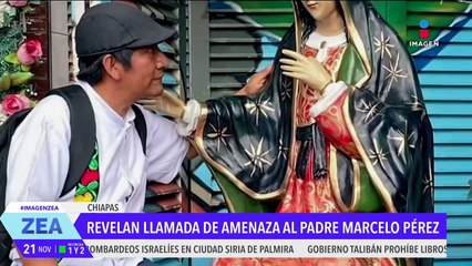 Revelan llamada de amenaza del CJNG al padre Marcelo Pérez Pérez