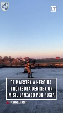 Esta exprofesora de primaria se hizo soldado ante la invasión de Rusia a Ucrania. Recientemente logró derribar con éxito misil ruso.