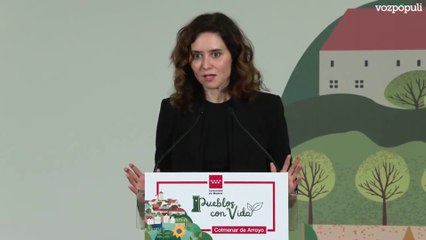 Ayuso exige la dimisión del Gobierno en BLOQUE
