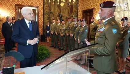 Al Quirinale delegazione Reparto attivita' Sportive Paracadutismo