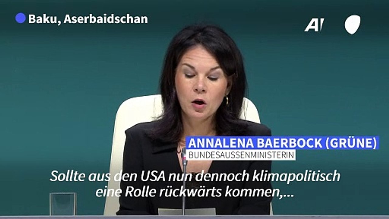 Baerbock zu Klima: Auf 'America First' mit 'Europe United' antworten