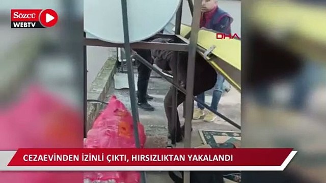 Cezaevinden izinli çıktı, hırsızlıktan yakalandı