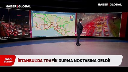 İstanbul'da trafik yoğunluğu yüzde 90'a ulaştı