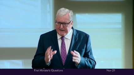 FMQs November 21 2024: Fergus Ewing asks a question on the A9