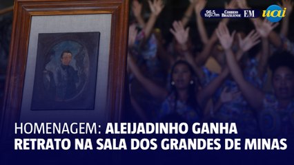 Aleijadinho ganha retrato na Sala dos Grandes de Minas