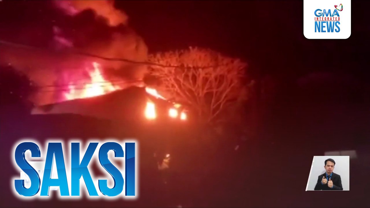 Sunog sa warehouse sa Gumaca, Quezon, patuloy na inaapula | Saksi