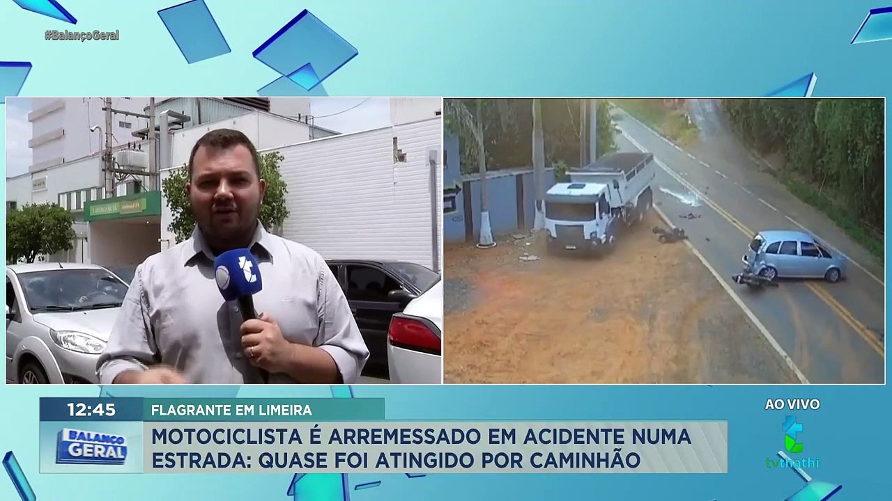 Homem quebra as duas pernas e o punho em acidente grave; veja o vídeo