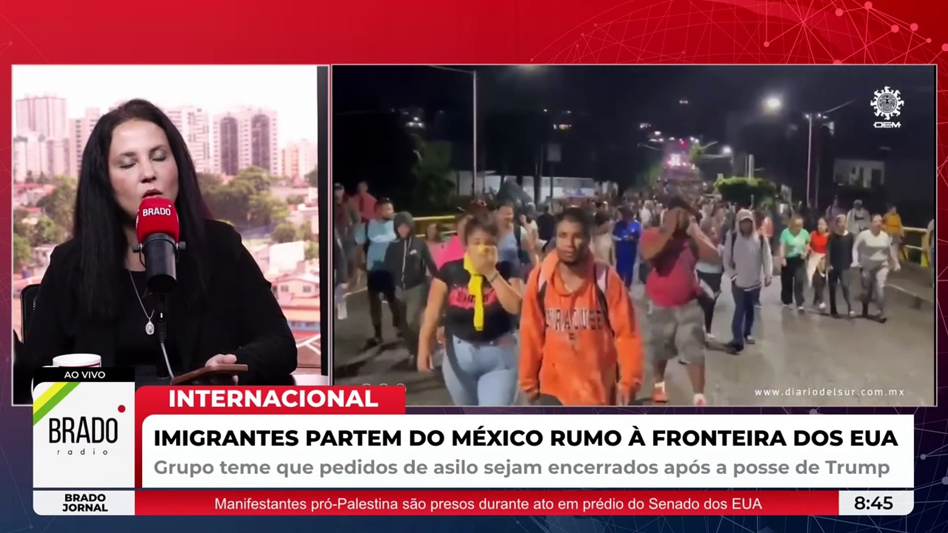 ANTES DE TRUMP TOMAR POSSE, MEXICANOS AVANÇAM A FRONTEIRA