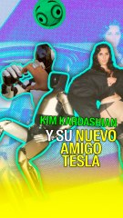 Kim Kardashian y su nuevo amigo Tesla