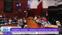 Gerardo Fernández Noroña muestra mucha diplomacia frente al Senado