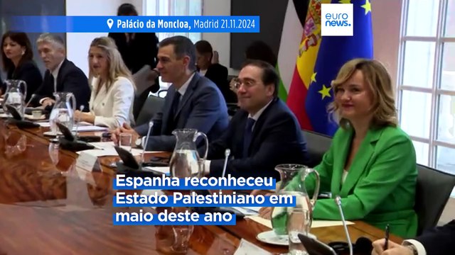 Sanchez reitera apoio ao Estado palestiniano em plena guerra em Gaza e assina vários acordos