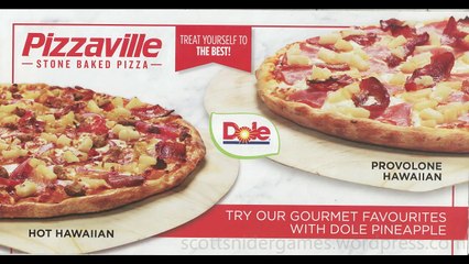 Pizzaville's Provolone Hawaiian Pizza Pencil Sketch Template Video (11-21-2024)