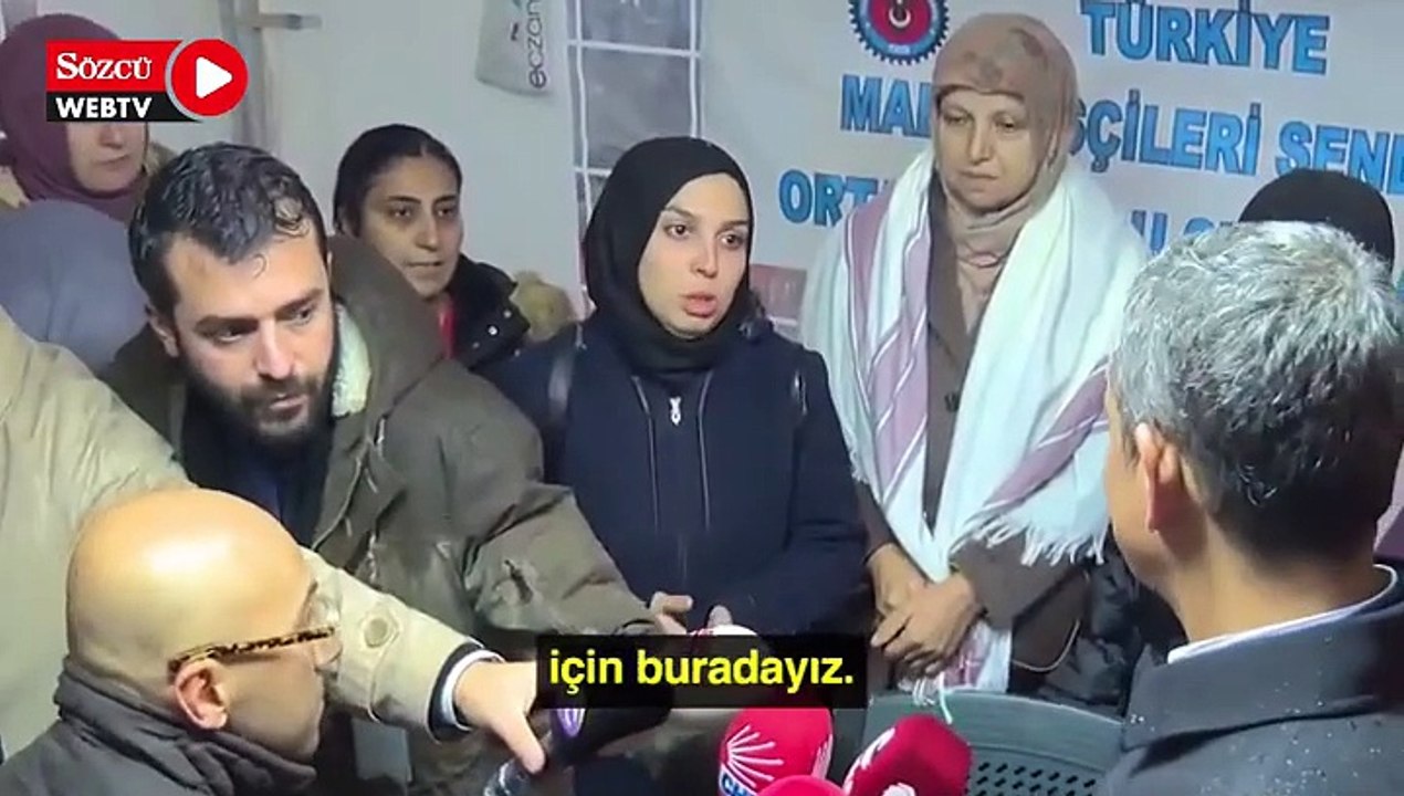 Özgür Özel: Emekçilerimizin kaya gibi yanlarındayız, kaya gibi arkalarındayız!