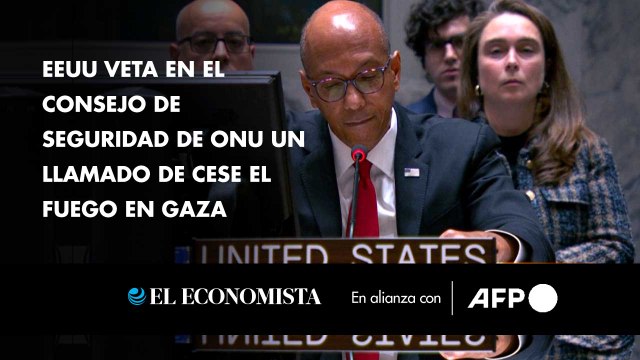 EEUU veta en el Consejo de Seguridad de ONU un llamado de cese el fuego en Gaza