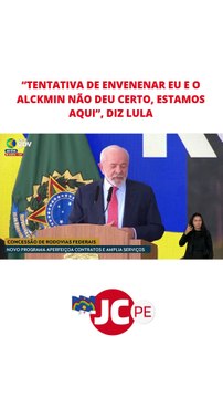 Tentativa de envenenar a mim e ao Alckmin não deu certo, estamos aqui , diz Lula.