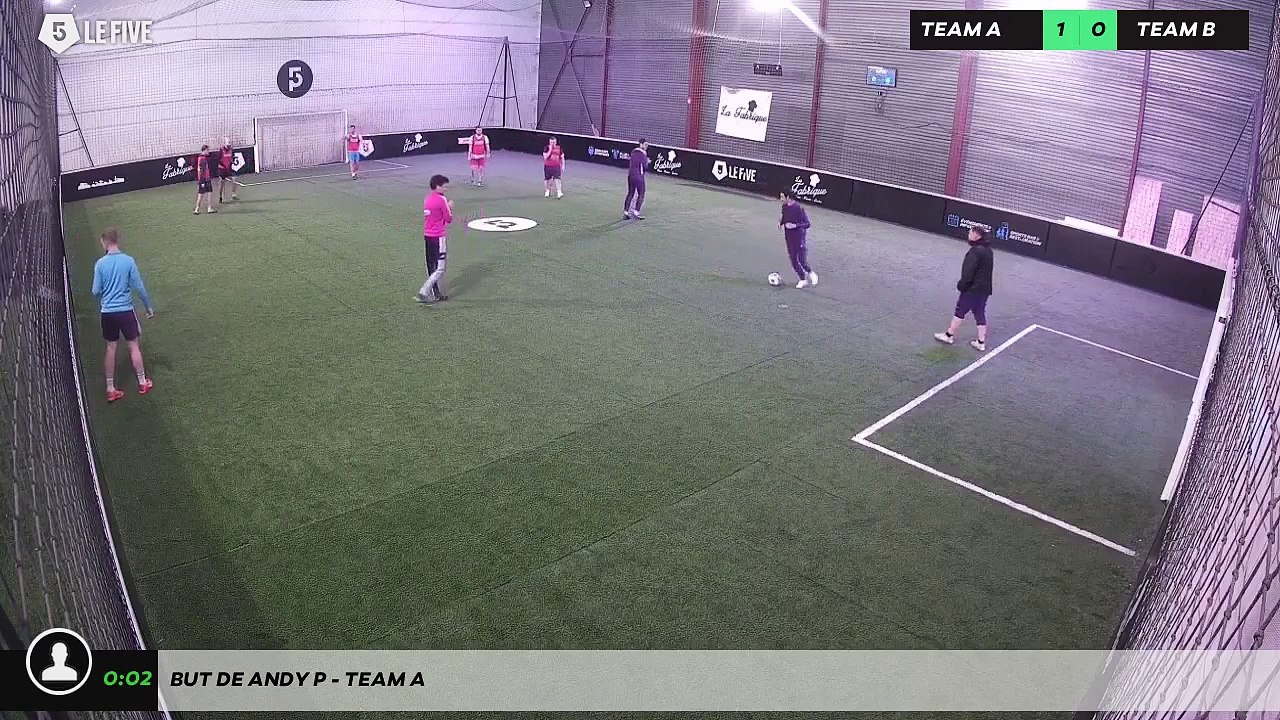 But de Andy P - Team A