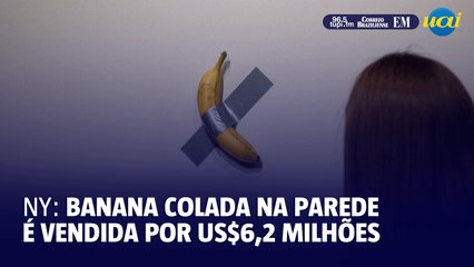 Famosa banana colada na parede é vendida por US$ 6,2 milhões em Nova York