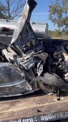 Aparatoso accidente sobre Carretera a Chapala