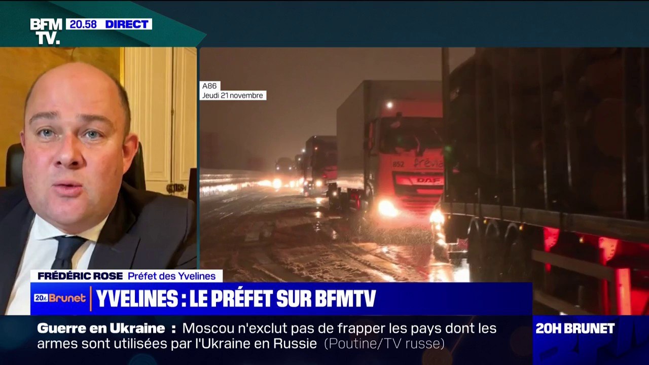 Neige dans les Yvelines: "La situation pour les automobilistes reste encore compliquée", indique le préfet Frédéric Rose