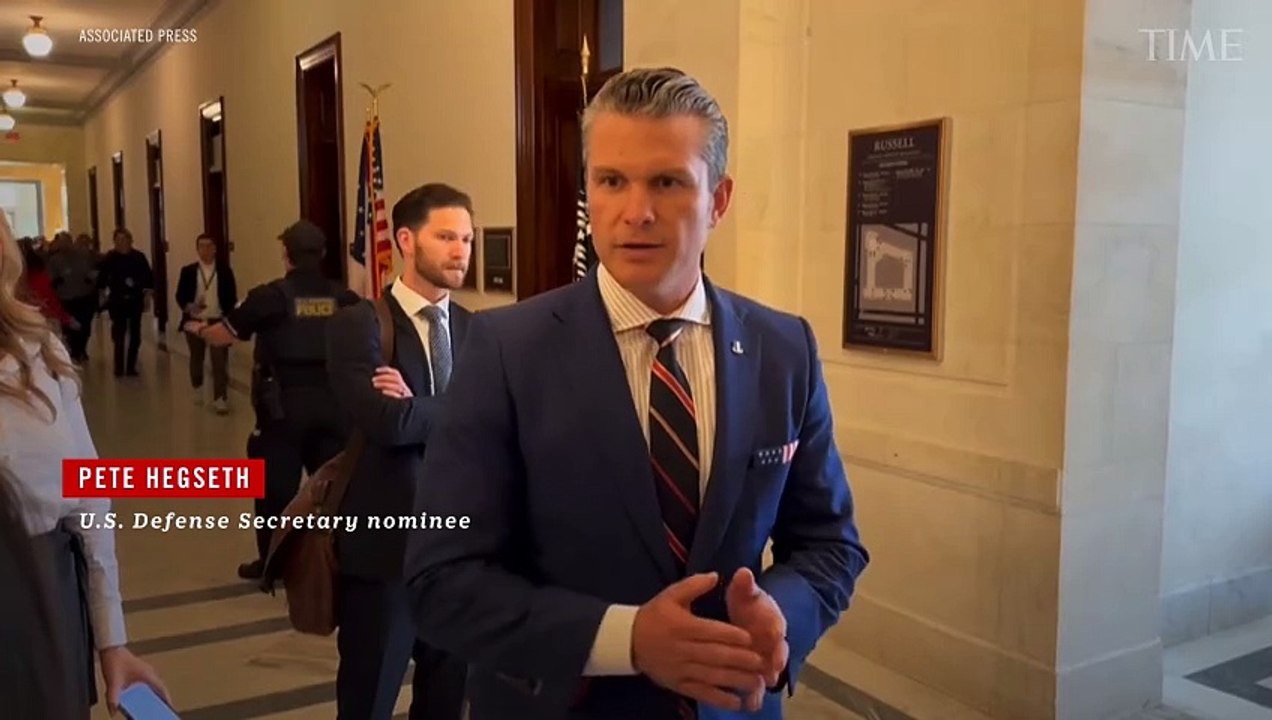 Pete Hegseth, Trump's Pick For Defense Secretary, Visits Capitol Hill to Shore Up Support