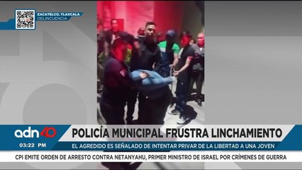 Policía municipal frustra linchamiento en Tlaxcala, habitantes agarraron a supuesto secuestrador