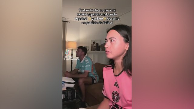 La novia americana de un argentino se pone a ver a Messi junto a él: no van a dar crédito de lo que pasó