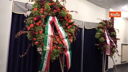 La camera ardente dell?agente di polizia Amar Kudin deceduto a Roma in scontro volanti