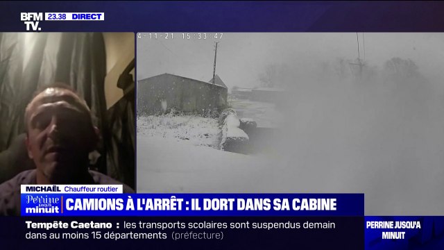 On ne peut pas bouger : Le témoignage de Michaël, routier immobilisé par les restrictions de circulation dues à la neige en Seine-Maritime