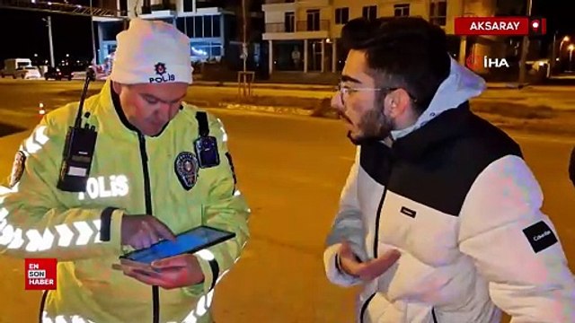 Aksaray'da yetersiz ehliyetle yakalandı: Öğrenci adamım halimden anla