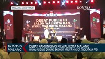 Debat Pamungkas, Wahyu-Ali Sampaikan Gagasannya untuk Membangun Kota Malang