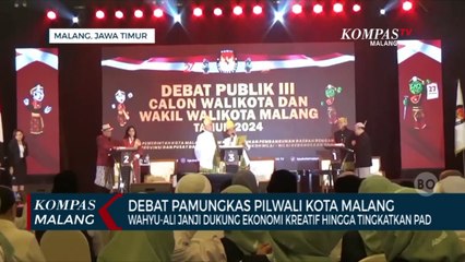 Debat Pamungkas, Wahyu-Ali Sampaikan Gagasannya untuk Membangun Kota Malang