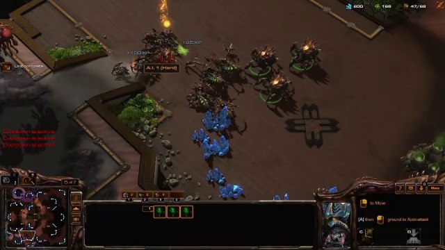 [StarCraft 2]No.0306 Great ZERG Player vs Hard A.I, WIN[2-Base Ravager-Ling Attack]