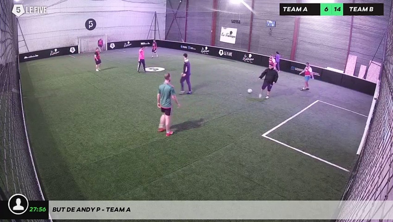 But de Andy P - Team A