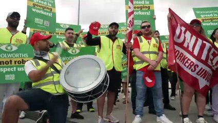 Woolworths workers strike as Australian supermarket giants are facing increased pressure over their treatment of suppliers